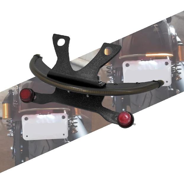 Motorcycle LED Fender Amber Turn Signal Tail Light Bar Tag Bracket Fit For Victory Vegas 8 Ball High Ball Gunner 2003-2017