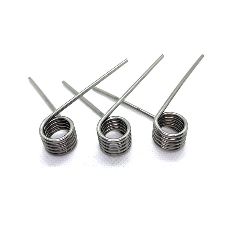 Wire diameter 1.5mm 304SUS Left Torsion Spring Return And Reset V-shaped Spring Left Rotation Spring laps1/2/3/4/5lap 5PCS