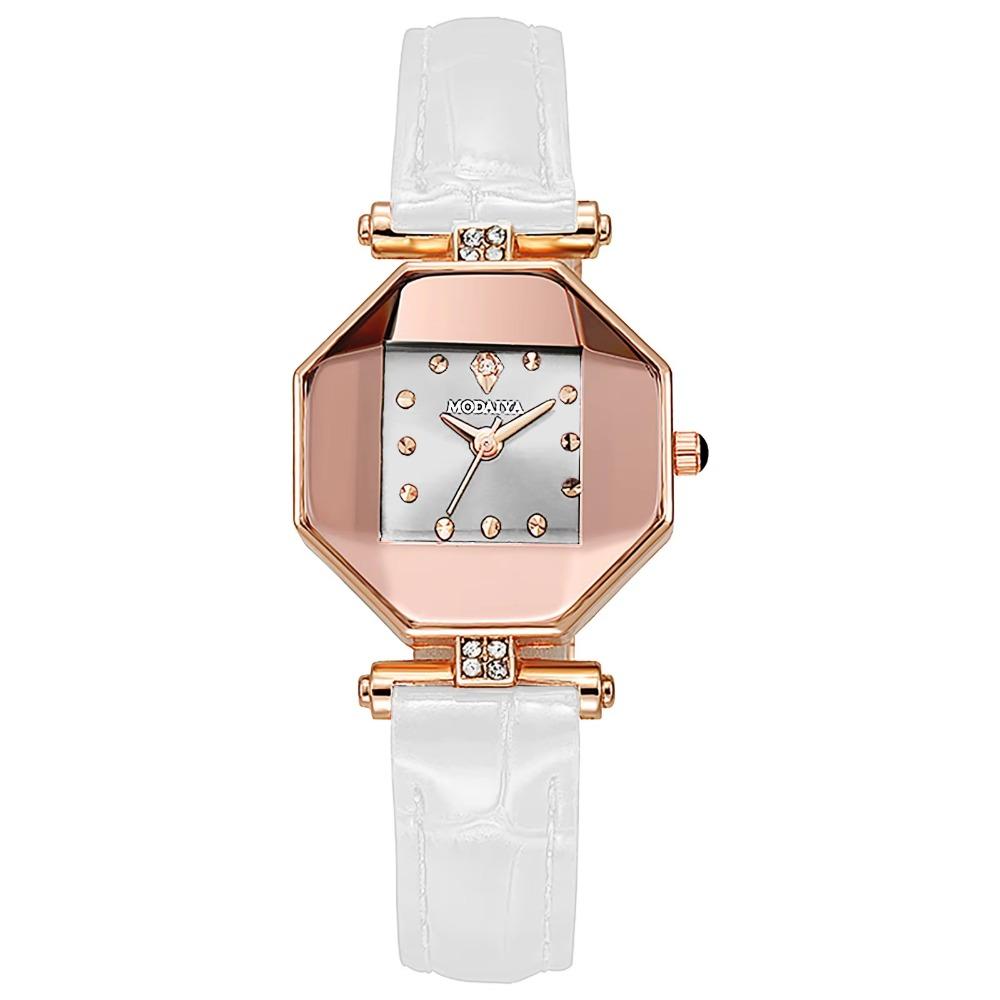 Retro Women's Wrist Watch Light Luxury Quartz Wristwatch Rhinestone Quartz Watch  Daily Use