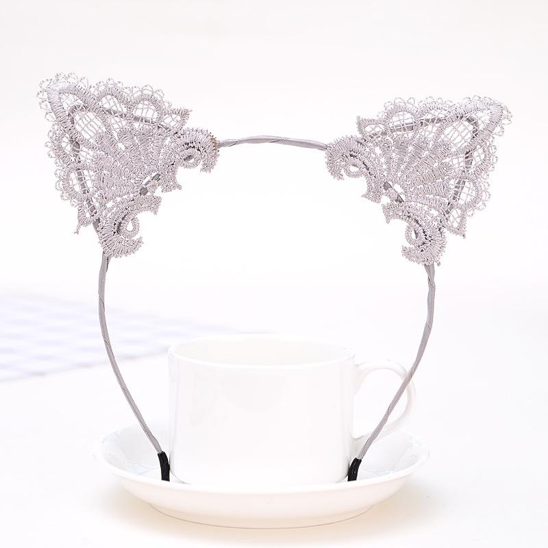 Lace Cat Ears & Rabbit Ears Women's Headband - Cute Face Washing Hair Accessory