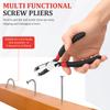 Screw Remover Pliers High Carbon Steel Extraction Pliers Unique Non-Slip Jaws Combination Pliers Wire Cutter Crimping Tool