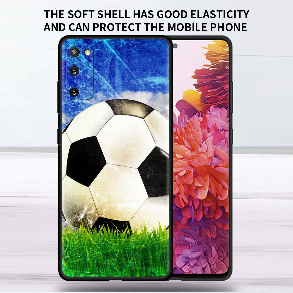Custodia Morbida Per Samsung Galaxy Note 20 Ultra 10 Plus Lite A50 A70 A20 A40 A20e 9 8 A60 A10e Funda Cover per Telefono I Love Football Capa