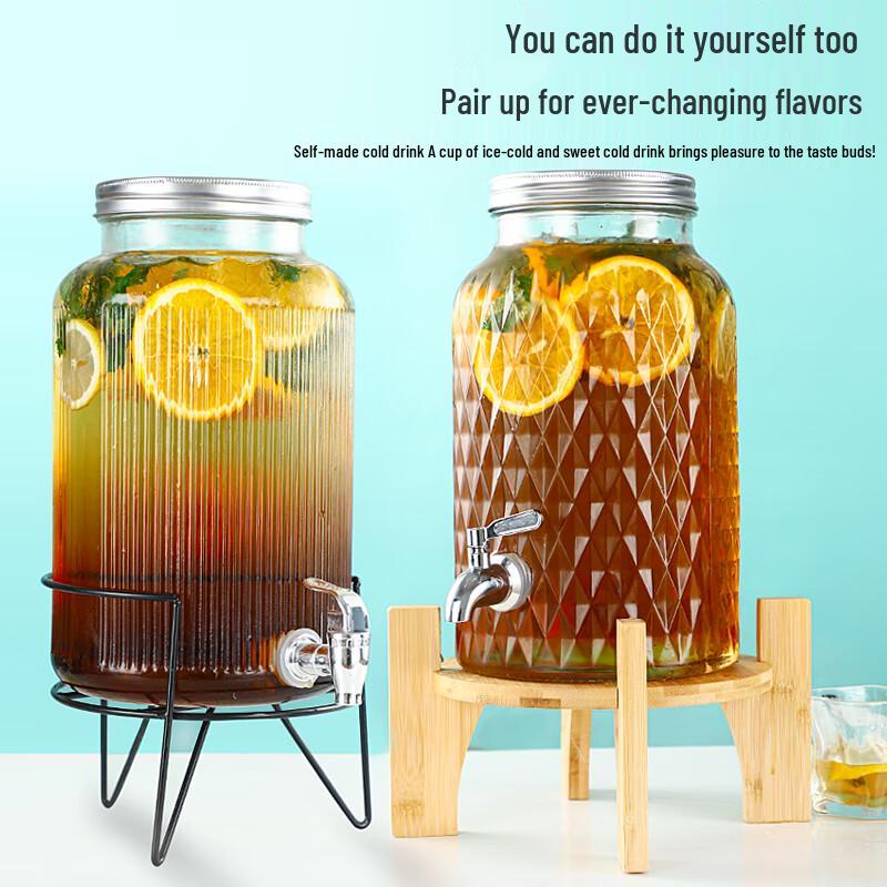 Shanchongshan Glas Getränkespender mit Zapfhahn