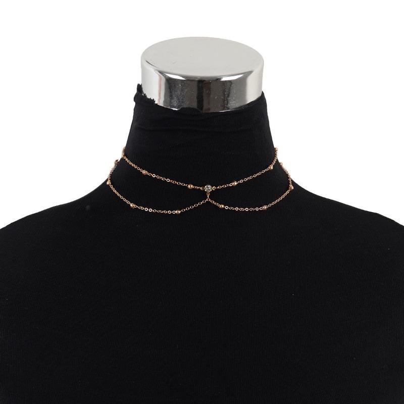 Pure Desire Wind Chest Chain Body Chain Female Sexy Bikini Light Luxury Three-dimensional Clavicle Neck Chain Backless Sex Accessories