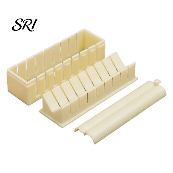 Sushi Roll Maker Press Molds for Beginners Compact Mold Set Stamper with Square Round Heart Shapes Easy DIY Making Kit Quick Meals