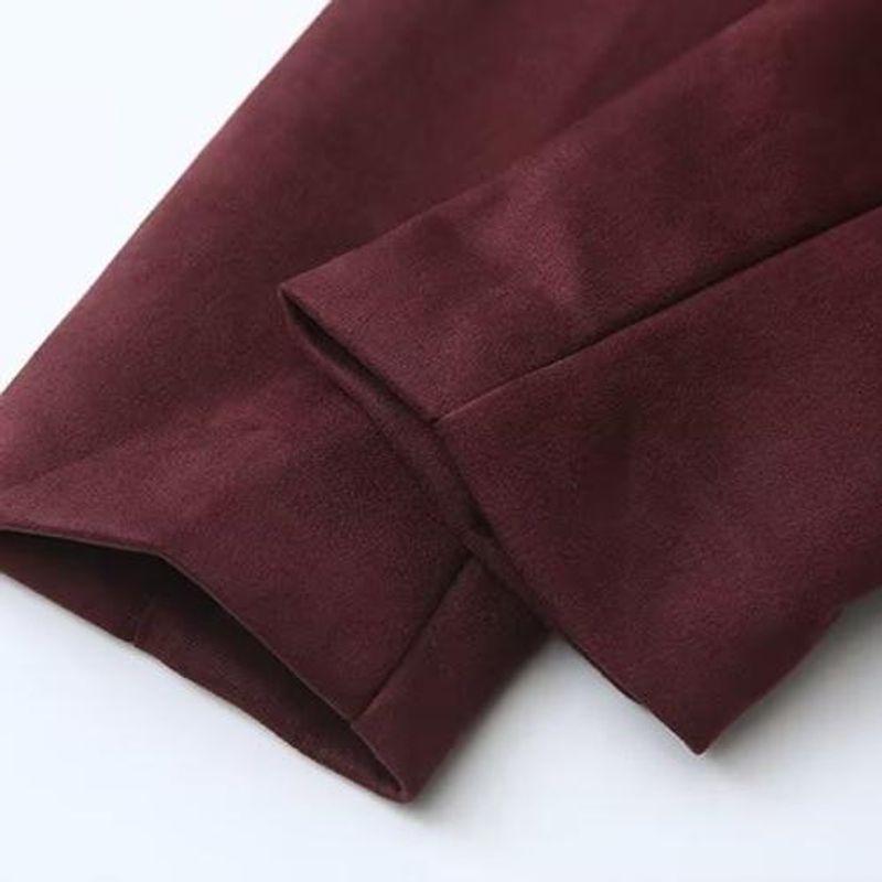 Kaslead New Arrival Women's Clothing Fashion Style Stylish Simple and Versatile Stand-up Collar Slim-Fit Long-Sleeved Outwear