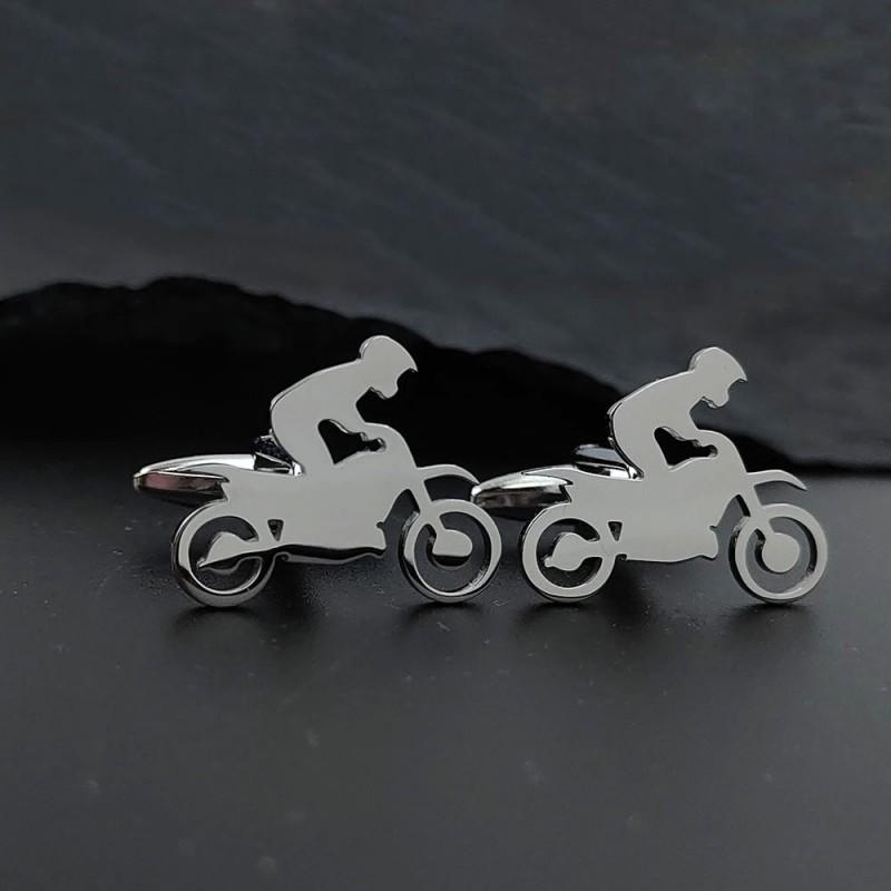 Off Road Motorcycle Brooch Cufflinks Dual-use Personalized Design Adventurer Style Enthusiast Accessories