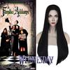 Wednesday Morticia Cosplay Wig Heat-resistant Hairpiece Addam Family Halloween Prop