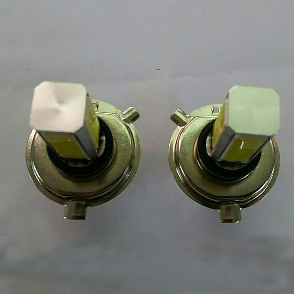 Eaglerich 2pcs Super Bright H4 COB with Lens 7.5W Cob LED Strobe Flash Fog H4 Led Headlight Bulb Lamp