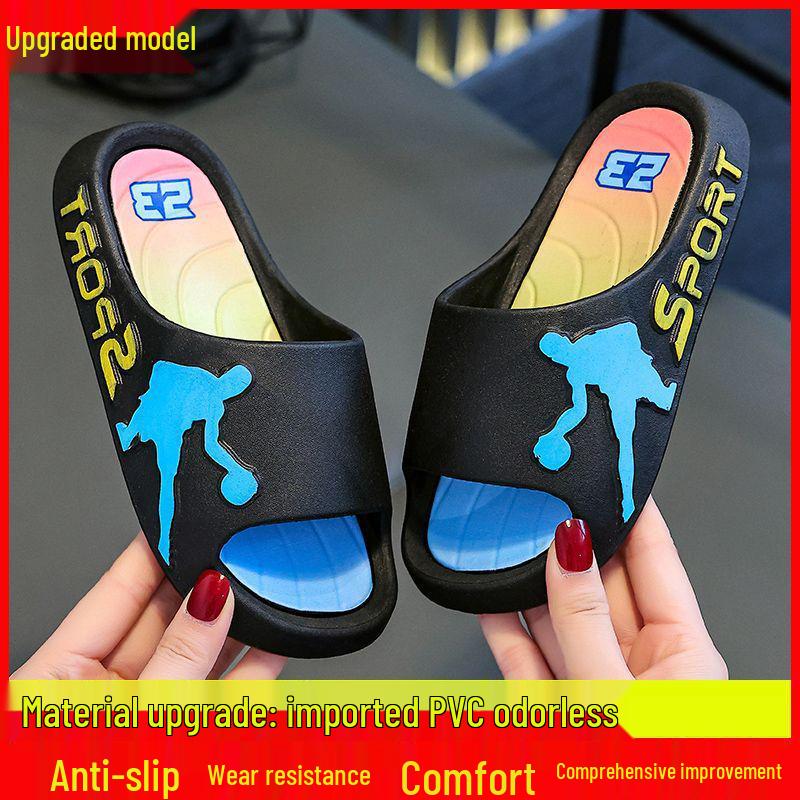 Soft-Soled Parent-Child Summer Indoor/Outdoor Slippers for Boys and Men