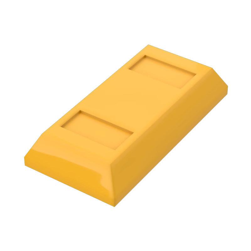 10PCS 99563 1x2 Gold Bar Size Block Moc Compatible with Brick DIY Children's Toy Assembly Parts