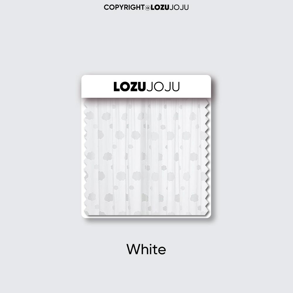 

1 шт. LOZUJOJU, модная универсальная тюлевая занавеска с узором облаков, жаккардовая занавеска, удобная и мягкая тюлевая занавеска для гостиной, спальни, домашний декор W150cm x L200cm белый