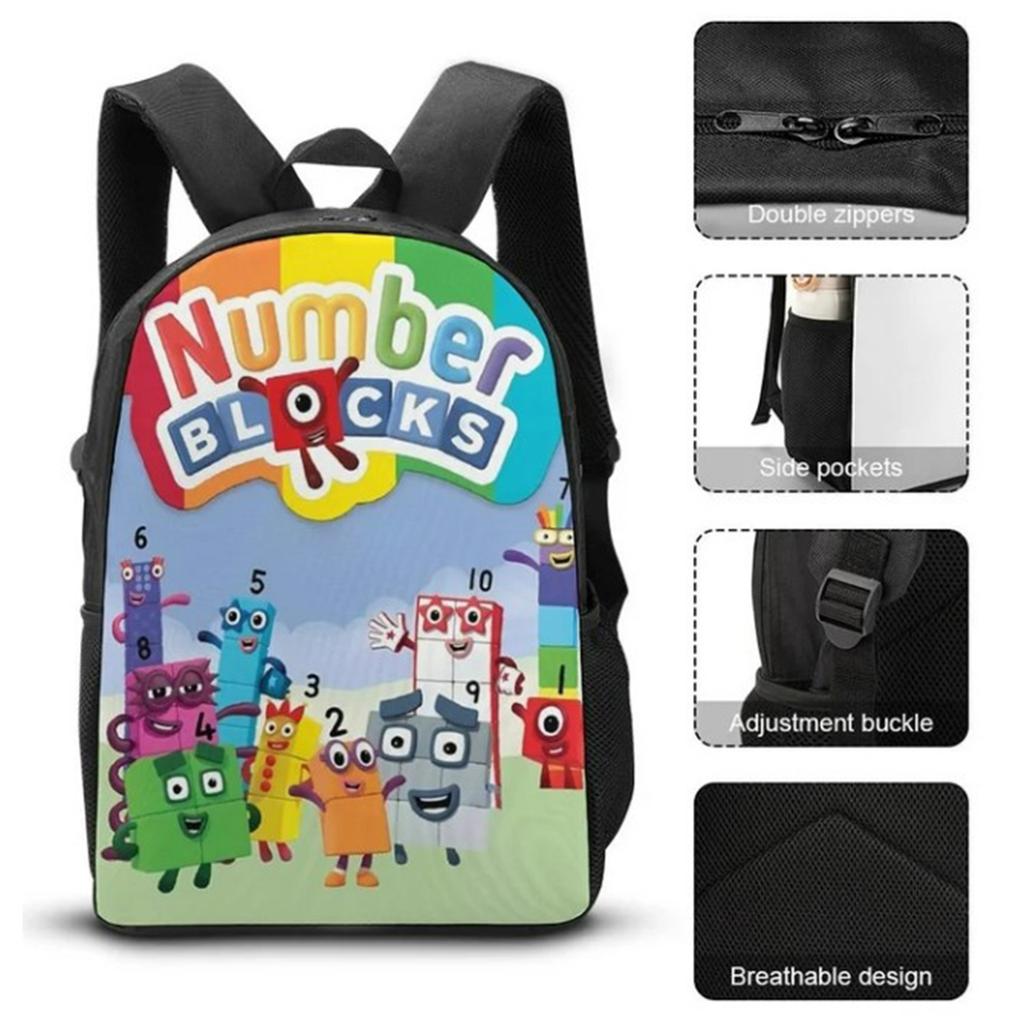 3-teiliges Rucksack-Set mit Lunchtasche und Federmäppchen, Rucksack mit hoher Kapazität für Bücher, mit Lunchbox und Stiftebox, für Arbeitsplatz und Reisen