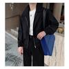 Spring Jacket Men's Trendy and Handsome Lapel Loose High Street Long-sleeved Versatile Jacket