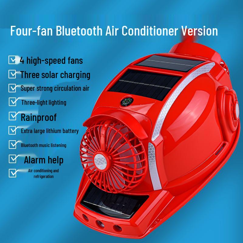 Casco de Seguridad Refrigerante Solar con Ventilador y Protección Solar
