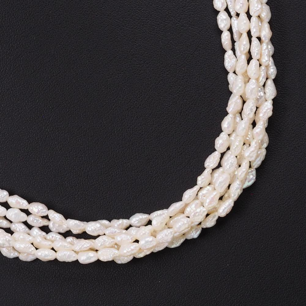 

Baby pearl Necklace 6 hooks Freshwater pearl Pearl 82.4g Women Used