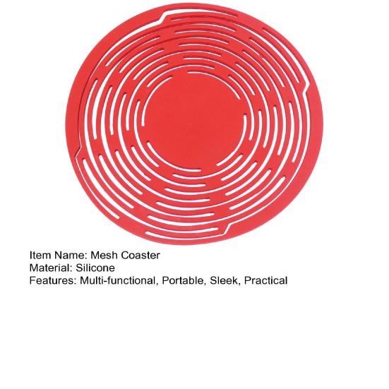 Багатофункціональна сітчаста підставка під чашку Силіконовий тримач для винних пляшок Ручний сітчастий кошик Розширюваний тримач для напоїв для пляшок Фруктів Гарячих страв