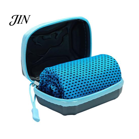 Sweat Absorbing Fitness Towel 1/5Pcs Cooling with Carrying Case, Quick Dry Absorbent Ice for Moisture-wicking Sports Neck & Face, Breathable