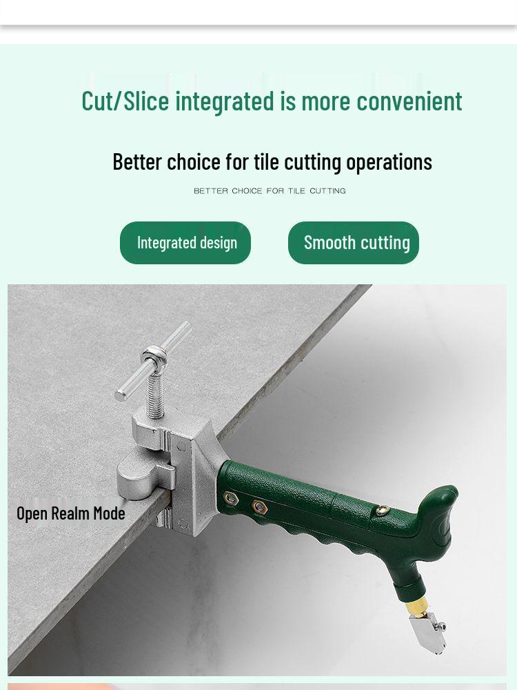 Handheld Tile & Glass Cutter with Diamond Scoring