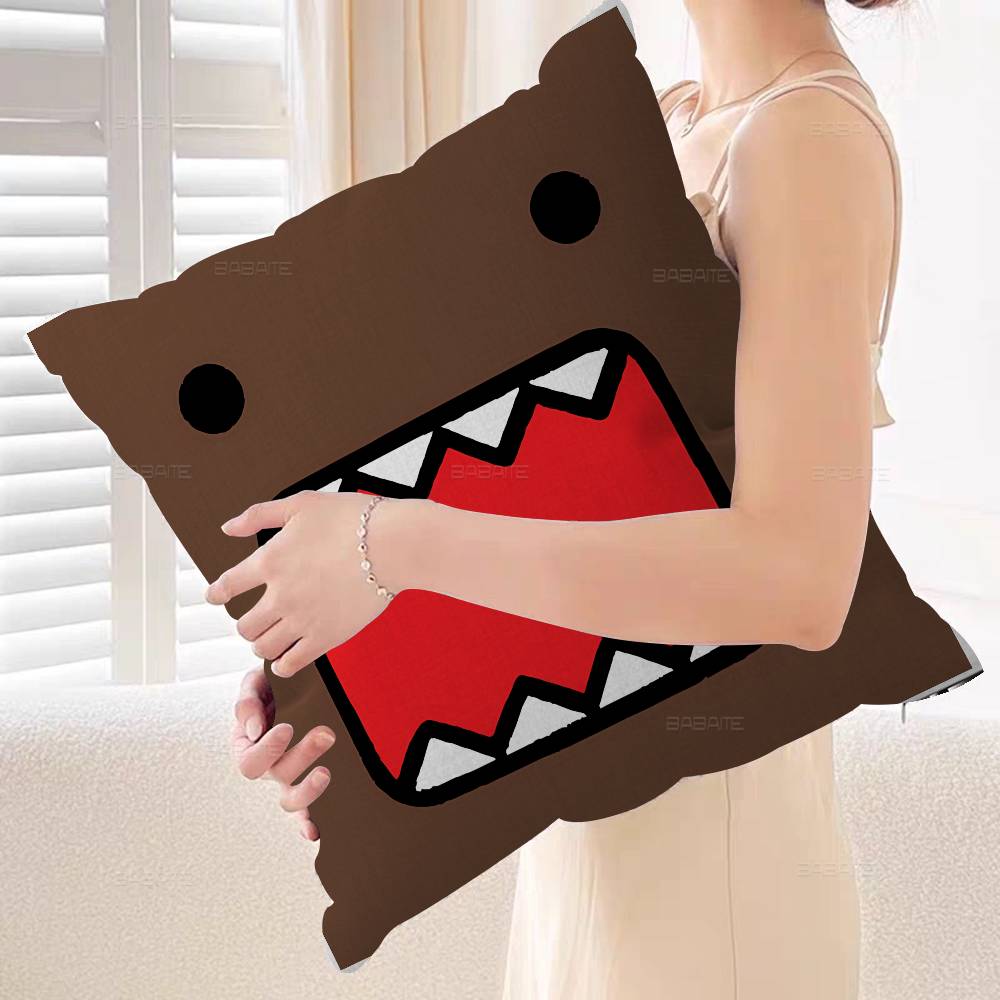 Cute Domo Kun Personalized Pillow Dust Cover Bedroom Kids Party Decoration Pillowcase Birthday Children Gift