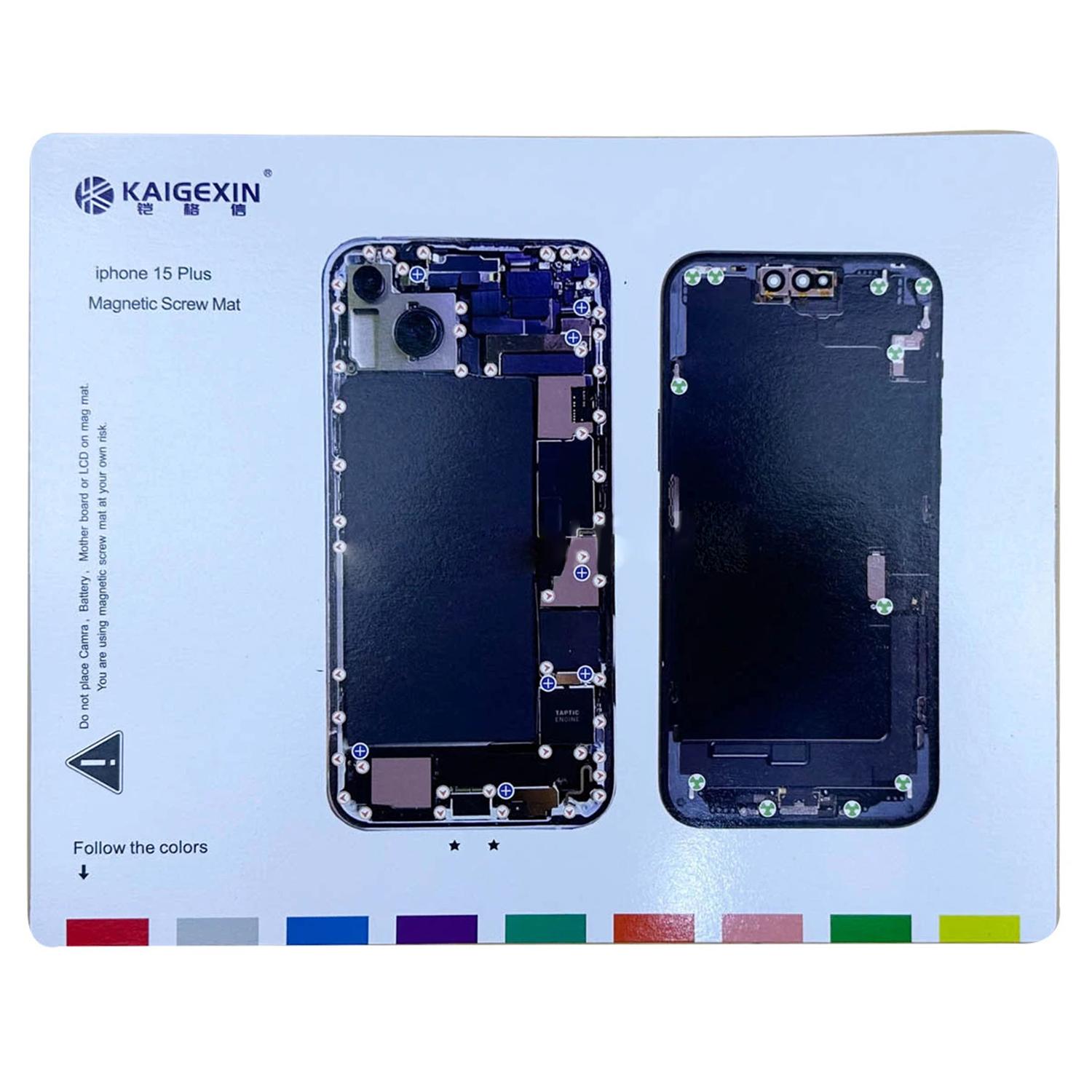 

Magnetic Screw Mat for iPhone 15 Plus Work Pad Phone Repairing Tool Mat Type A