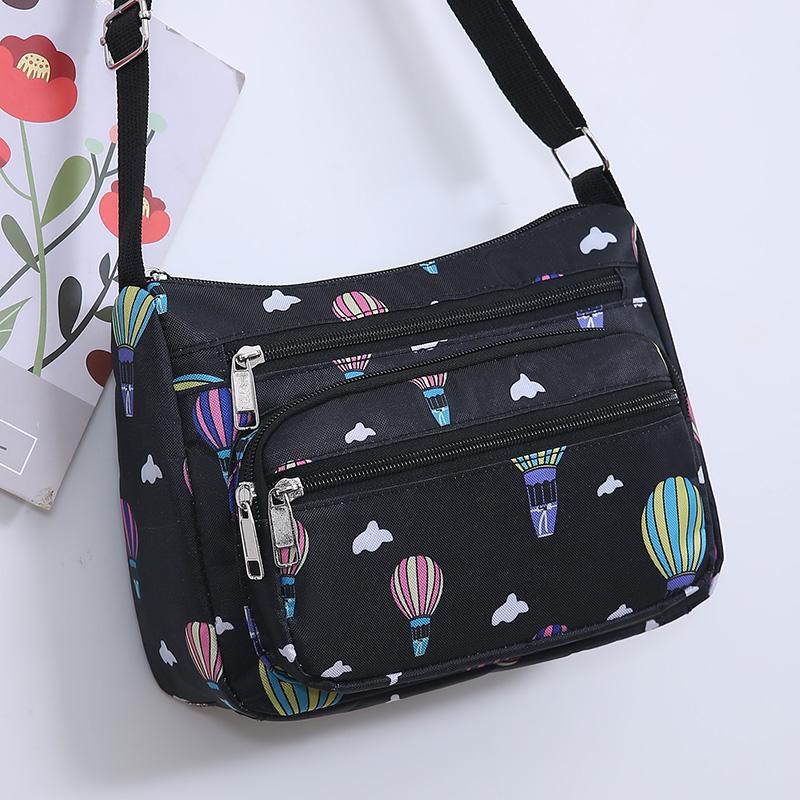 Large Capacity Canvas Shoulder and Crossbody Bag for Middle-Aged Women
