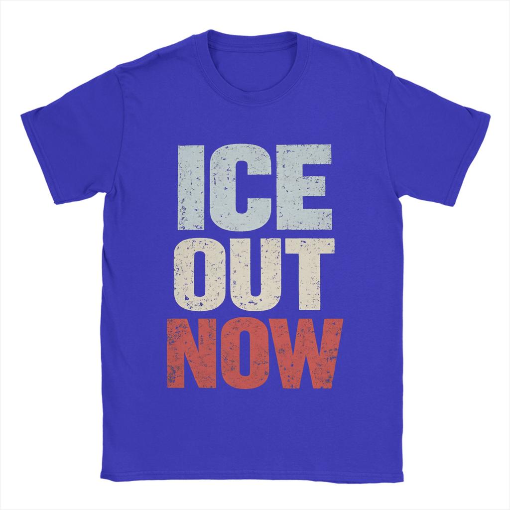 IceOut TShirt Summer Harajuku T Shirts Adult Pure Cotton O Neck Oversize Top Tees Short Sleeve Y2K Funny Tops