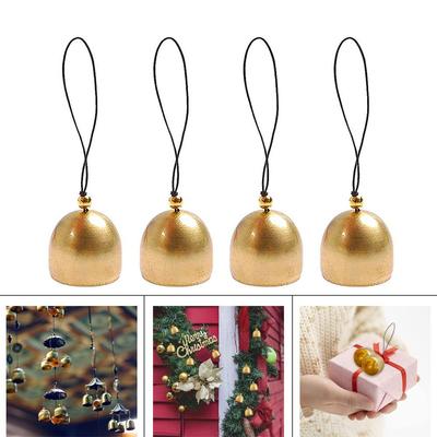4PCS DIY Jingle  Bells 2.85cm Tree Pendant Decor Craft Metal Wind Chimes  Home Decor