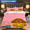 Cute Du-ggee Adventure 3pcs K-pop music group Bedding set,Ideal for Bedroom, Dormitory,Including Duvet Cover And 2pcs Pillowcases,Fan gifts
