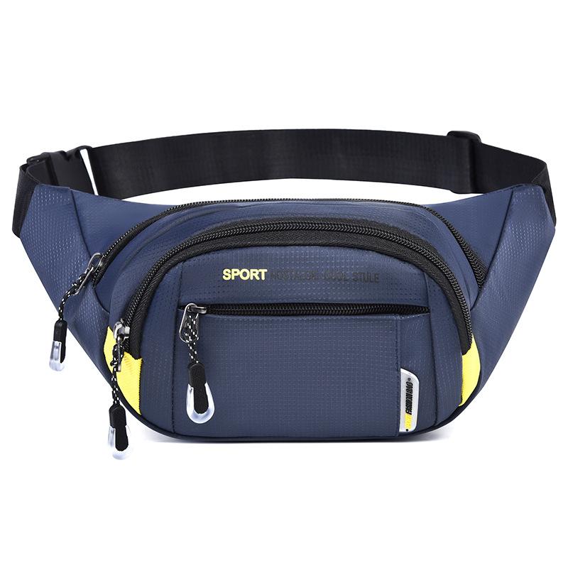 Outdoor Sports, Men's, Wear-resistant Waist Bag, Simple, Waterproof, Portable, Multifunctional Diagonal Chest Bag