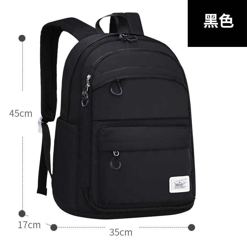 

New primary and secondary school school bags Boys and girls lightweight wear-resistant casual school bags Children s backpacks чорний