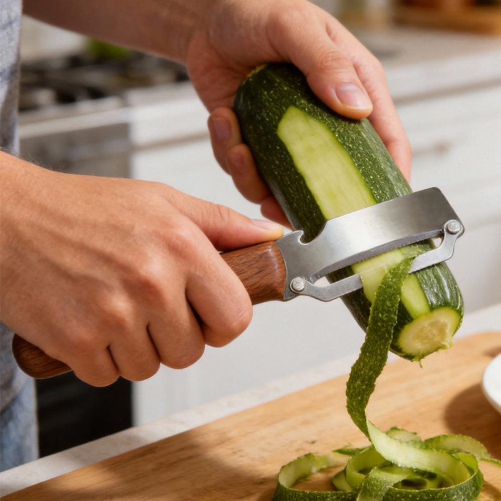 2pcs Kitchen Grater Peeler Multifunctional Vegetable And Fruit Grater Stainless Steel Blade Efficient Processing Home Kitchen Cooking