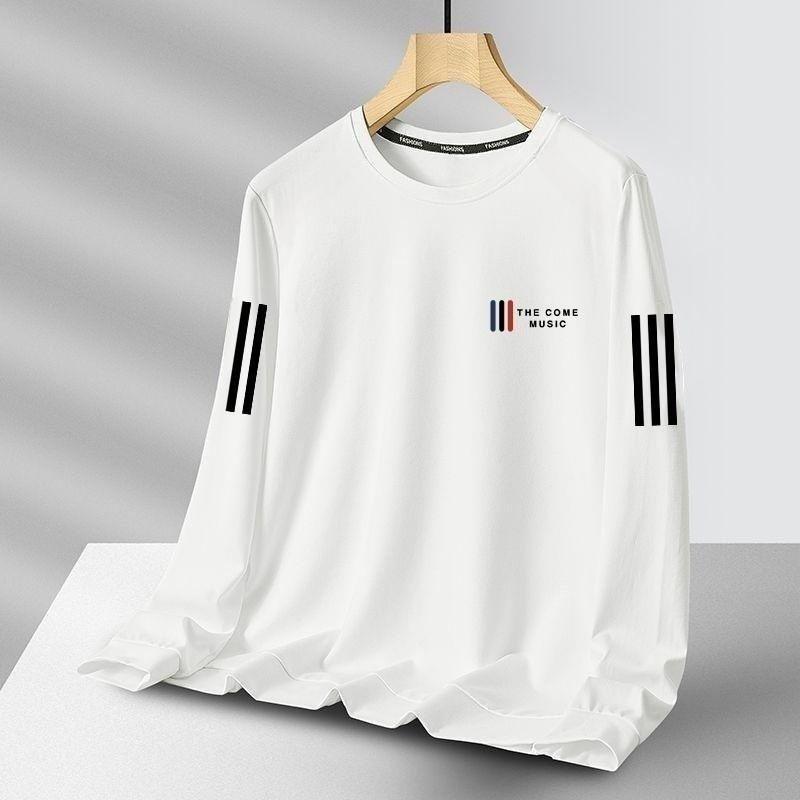 

Men s Trendy Round Neck Long Sleeve Sweatshirt - Loose, Elastic, Perfect for Spring & Autumn M