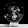 AEE4-3D Laser Engraved Starry Crystal Decorative Ball Figurine 60Mm Glass Sphere Paperweight With Stand Art Decor Crafts