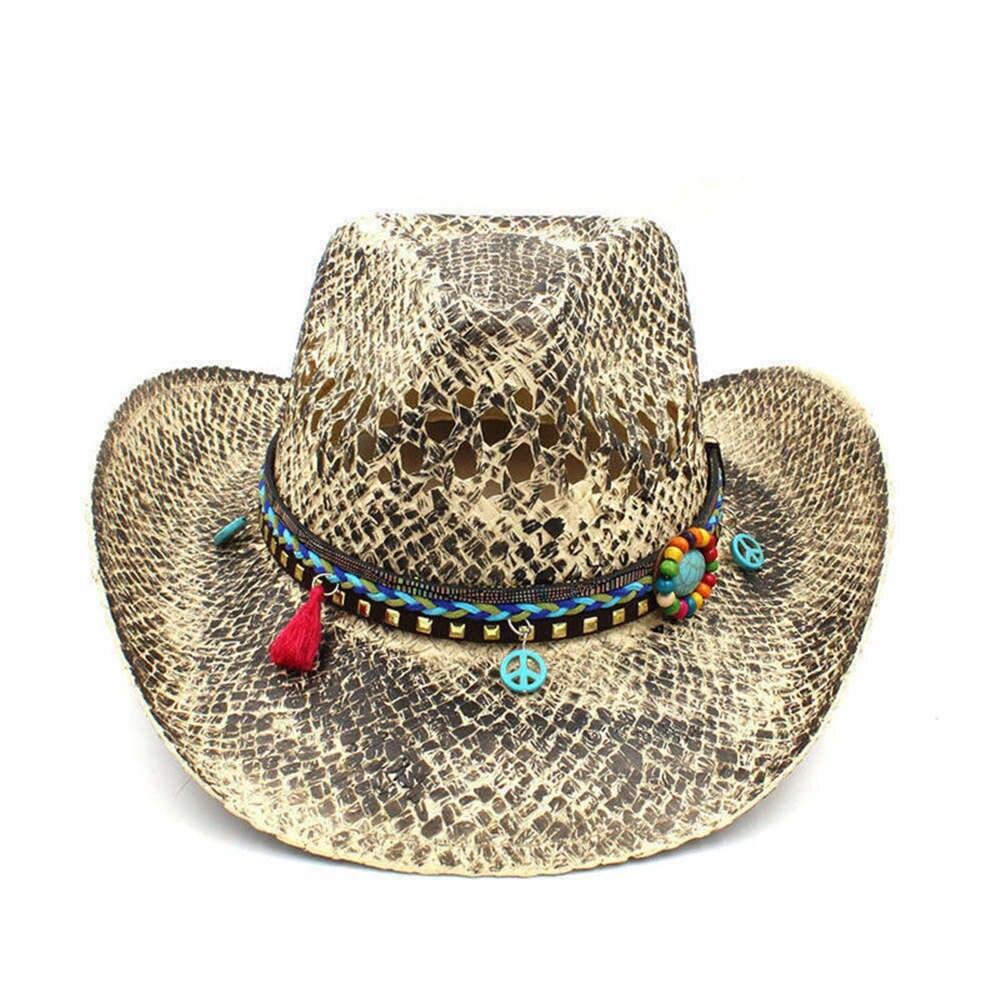 Buy Women Men Straw Western Cowboy Hat 