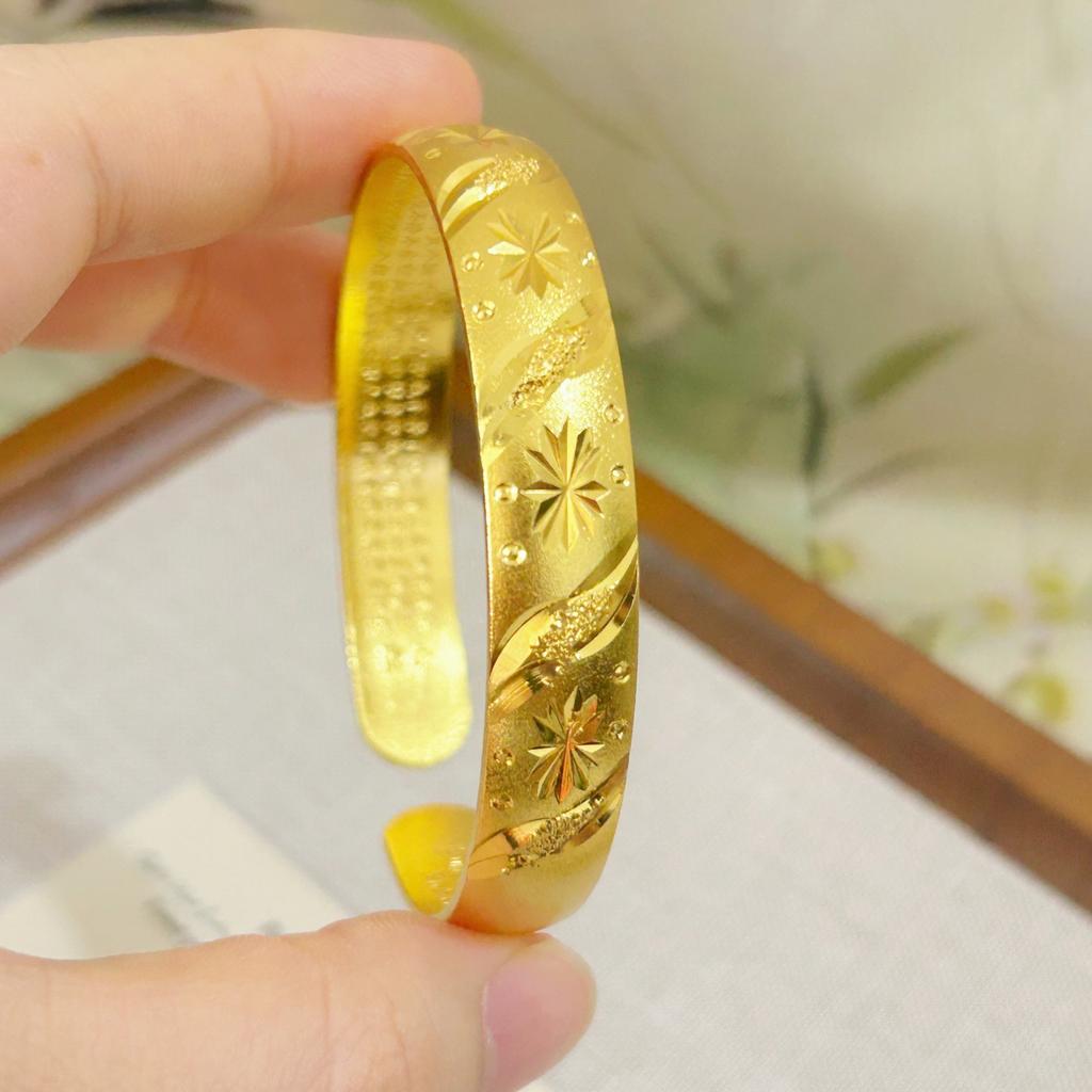 Gypsophila Heart Sutra Open Bracelet Women's Niche High-end Accessories