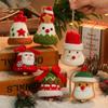 1/6Pcs Christmas Decoration Wool Felting Plush Christmas Bell Jingle Bell 2026 Xmatree Hanging Pendant Party Decor