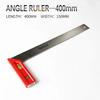 90-Degree Triangular Right Angle Ruler with Plastic Handle - 200-400mm Sizes for Woodworking Measuring (Durable & Lightweight)