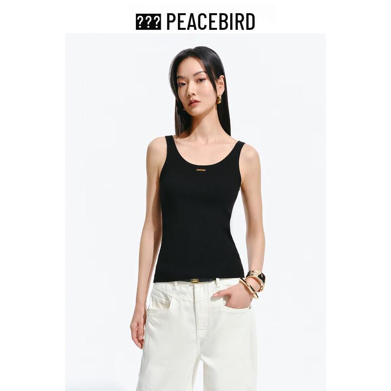 

PEACEBIRD Women s Soft Knit Round Neck Vest M