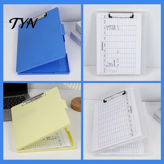 Durable Plastic Clipboard for Nurses with Storage And Pen Holder, Letter Size Slimcase Sturdy Polypropylene Folder Folder, Portable Document Organizer