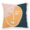 Ins Abstract Modern Simple Plush Pillowcase Line Decoration Pillow Car Office Waist Rest