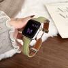 Small waist lychee pattern magnetic buckle strap for Apple Applewatch11 watch iwatch1098SE
