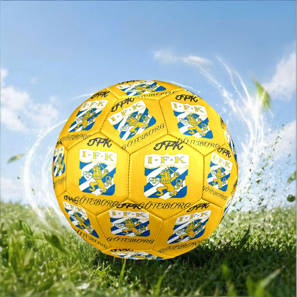Ifk Lion Crest Emblem Size 5 Soccer Ball,Indoor/Outdoor Suitable for Training Matches Tournaments Practice Games Perfect Gift for Fan