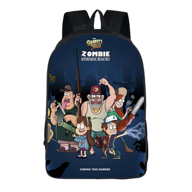 Mochila de Desenho Gravity Falls Com Design Durável e Grande Capacidade Para Estudantes
