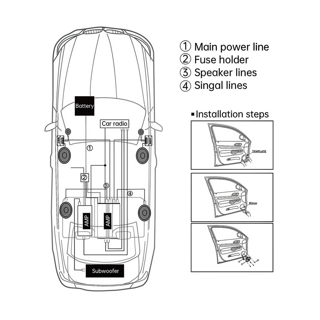 4pcs 500W High Efficiency Mini Dome Tweeter Speakers Professional Studio Grade High Frequency Sound Black
