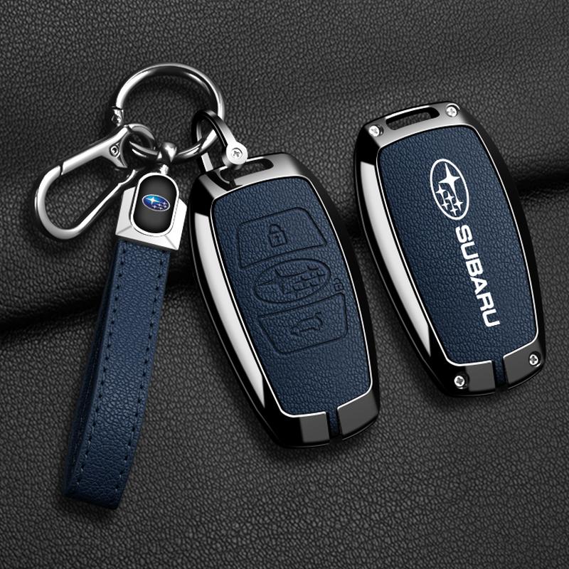 Zinc Alloy Car Remote Key Case Cover For Subaru WRX XV Crosstrek Legacy BRZ Forester Impreza STi Outback 2015-2019 Accessories et4