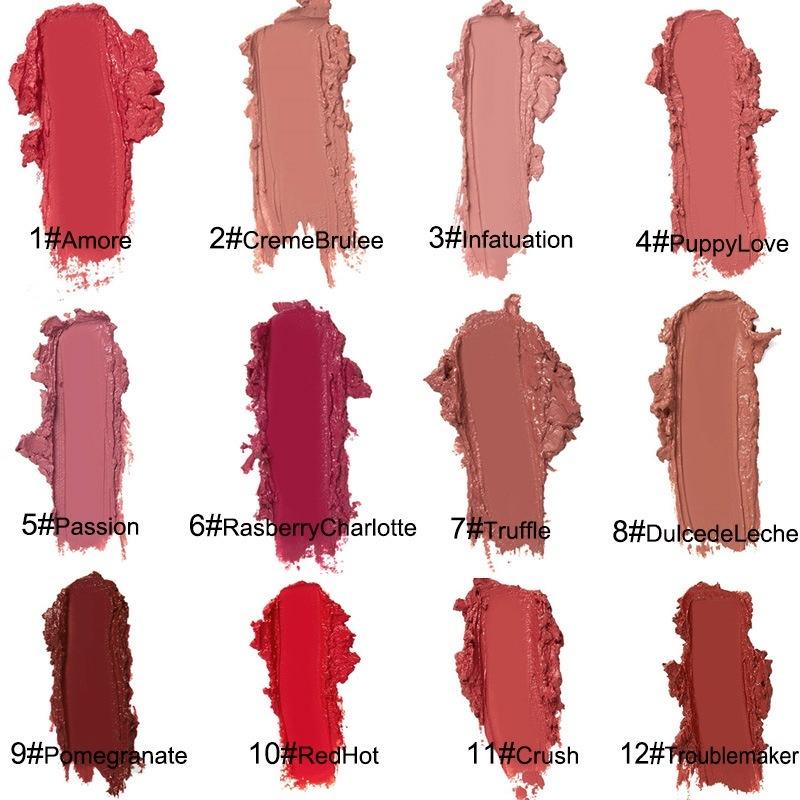 Moisturizing Lipstick Cream Texture Lip Gloss Soft Matte Lip Cream Smooth Moisturizer Lipsticks