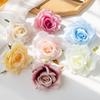 100pz 10cm Fiori Artificiali all'Ingrosso per Scrapbooking Natale Decorazioni per la Casa Matrimonio Giardino Arco di Rose Testa di Seta Finta Scatola di Caramelle