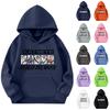 Girls Long Sleeve Hoodie with Graphic Print and Pockets Trendy Casual Pullover for Kids