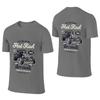 Camiseta Retr Hotrod Simples E Reversvel Artstica E Minimalista Com Gola Canelada Bsica